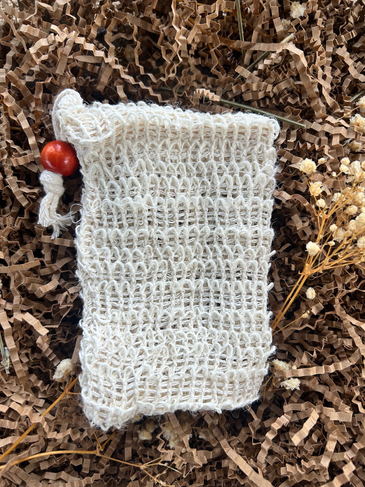Natural Sisal Soap Pouch | The Happy Otter